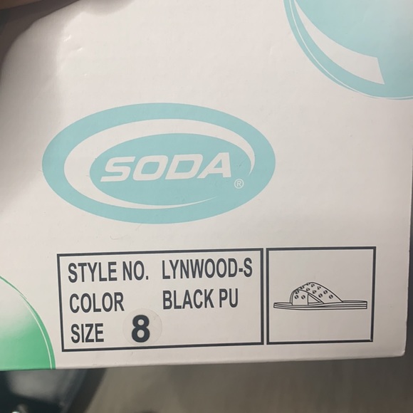 Black Studded Sandals - Picture 4 of 5